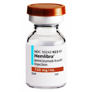 HEMLIBRA 150 MG / ML ( EMICIZUMAB ) FOR SUBCUTANEOUS INJECTION 1 ML VIAL
